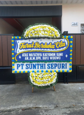 Papan Bunga Duka di Melak